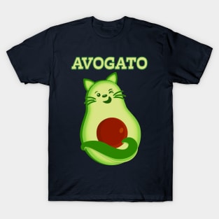 Avocado Keto Kitty Cat Winks At You T-Shirt